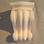  White Plaster Corbel Bracket  Sold As A Pair