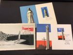 German Democratic Republic set of 3 classic Memorial unused postal cards 60549