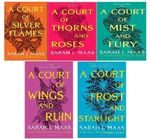 Sarah J Maas 5 book set A Court of Thorns and Roses set free shipping.