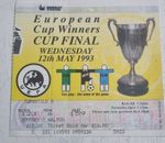 ECWC FINAL 12TH MAY 1993 PARMA V ROYAL ANTWERP Ticket & Programme VGC