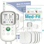 Med-Fit Pebble Dual Channel TENS Machine: 30 Programmes for Pain Relief