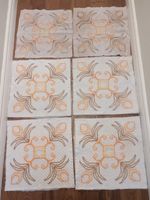 Vintage Quilt Cross Stitch Blocks Set Of 6 1960s