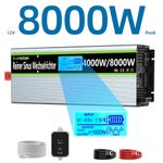 4000W 8000W(Surge) Pure Sine Wave Power Inverter 12V to 240V Converter Remote UK