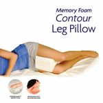 Memory Foam Leg Pillow Orthopedic Firm Back Hips Knee Support Pain Relief +Cover