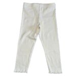 F&F Cream Ribbed Leggings Girls Size 18-24 Months Baby Toddler