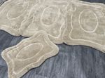 ROMANY GYPSY WASHABLE GERMAN MATS 30MM 70x110CM SET OF 4 RUGS BEIGE/WHITE 2025 