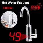 Electric Heating Tap 360° Kitchen Bathroom Fast Instant Hot Water Heater Faucet