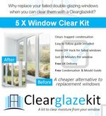 5 x Window Repair kit Clears Foggy Misty FAILED  Double Glazing window Unit