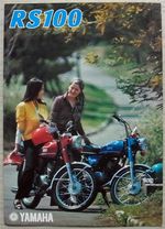 YAMAHA RS100 Motorcycle Sales Brochure 1974/75 Ref 64011-100300-00