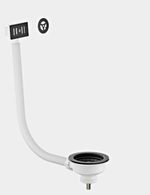Housler TW41MB Matt Black Kitchen Sink Basket Strainer Waste With Overflow