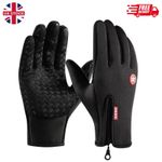 Winter Warm Windproof Waterproof Fleece Lined Thermal Touch Screen Gloves