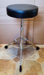🤖🥁 XDRUM Round Throne drum stool good functional order CLEANED E*D*S 🤖🥁