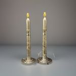 ww1 Chinese Labour Corp engraved artillery shells dragon & koi design chromed