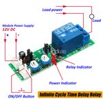NEW DC 12V Infinite Cycle Loop Timer Delay Adjustable Time Relay Switch Module