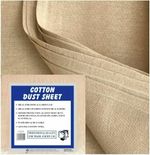 5 x LARGE DUST SHEETS (10ft X 8ft) HEAVY DUTY COTTON TWILL  PROFESSIONAL SHEET