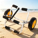 165KG Heavy Duty Foldable Kayak Trolley Cart Solid Wheels Beach Festival UK