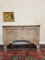 ANTIQUE FRENCH BLEACHED OAK STORAGE CHEST/BLANKET BOX CIRCA 1900