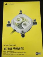 Corsair Hydro X Series XC7 RGB Pro White CPU Water Block – LGA1700 / LGA1200 /
