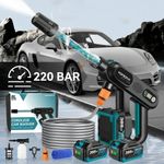 Cordless Car Pressure Washer Water High Power Jet Wash Cleaner Portable 2Battery