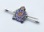 SILVER ENAMEL SWEETHEART BROOCH c1940 ROYAL ENGINEERS