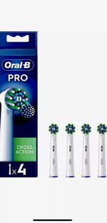 Oral-B Pro Cross Action Toothbrush Heads White Pack of 4
