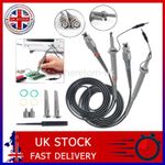 P6100 2pcs 100MHz Oscilloscope Scope Analyzer Clip Scope Probe Test Leads UK