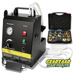 Electric Brake Fluid Bleeder Kit Auto Brake Oil Exchanger Machine + 17 Adapters