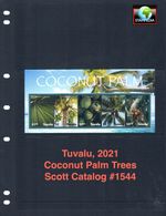 $19.00 Scott Value - 2021 TUVALU Palm Trees s/s Coconuts Pacific CV MNH NH UMM