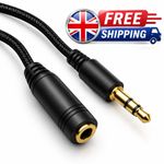 3.5mm Jack Headphone Extension Cable AUX Audio Lead Stereo Male to Female lot