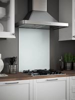 Self Adhesive Glass Splashback White Mist Kitchen Cooker Hob Oven Back Panel