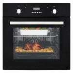 Cookology Plug-In Single Fan Oven 60cm Electric Built-In & Grill -Black FOD602BK