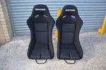 2x Large size Bride MR Full Black. Fibre glass back. Bucket seats racing