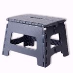 Folding Portable Step Stool Carry Handle 26x22x22cm Lightweight Durable Compact