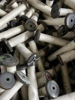 40 Vintage Wooden Industrial Textile Bobbins Factory Cotton  Spools- 7"