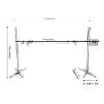 30kg Spit Hog Roaster BBQ Lamb Goat Rotisserie Spit Roast Grill Barbecue Steel