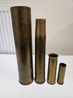 Selection Of Vintage Brass Trench Art Shell Casing