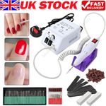 Electric Nail Art File Drill Machine Professional Manicure Pedicure False Set UK