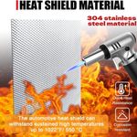 Embossed 304 stainless steel Exhaust Heat Shield Insulation for Muffler Wrap US