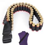 Tactical Shotgun 50 Rounds 12 & 20GA Shell Bandolier Ammo Belts Holder Hunting