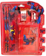 Kids Marvel Spiderman 6Pcs Stationary Set Pencil Case Rubber School Gift UK NEW