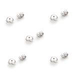 925 Sterling Silver Earring Backs Bright Silver Butterfly 4.5x2.5mm Pack Of 10