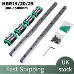 HGR20 200-1500mm Linear Rail Guide+ HGH20CA Slider Blocks For CNC 3D Printer DIY