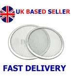 9" 10" 12" 14"  Aluminium Mesh Pizza Screen Baking Tray Thin Crust Crisper Pan