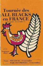 FRANCE v NEW ZEALAND 1977 2nd TEST RUGBY PROGRAMME