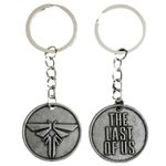 The Last Of Us Double Sided Pewter Metal Keychain Keyring