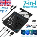 External CD DVD Drive For PC Laptop Windows 11 10 USB 3.0 Burner Reader Writer