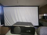 Wimius P62 4K Projector Home Theater Gaming Auto Focus,Stand, Xl  Sheet & Stand