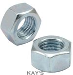 STEEL HEXAGON FULL NUTS GRADE 8 HIGH TENSILE METRIC DIN 934 BRIGHT ZINC PLATED