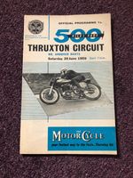 Motor cycle road racing programme Thruxton 20th June 1959