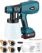 Cordless Paint Sprayer for Bosch 18v Battery for Car Wall Cabinet House Painting